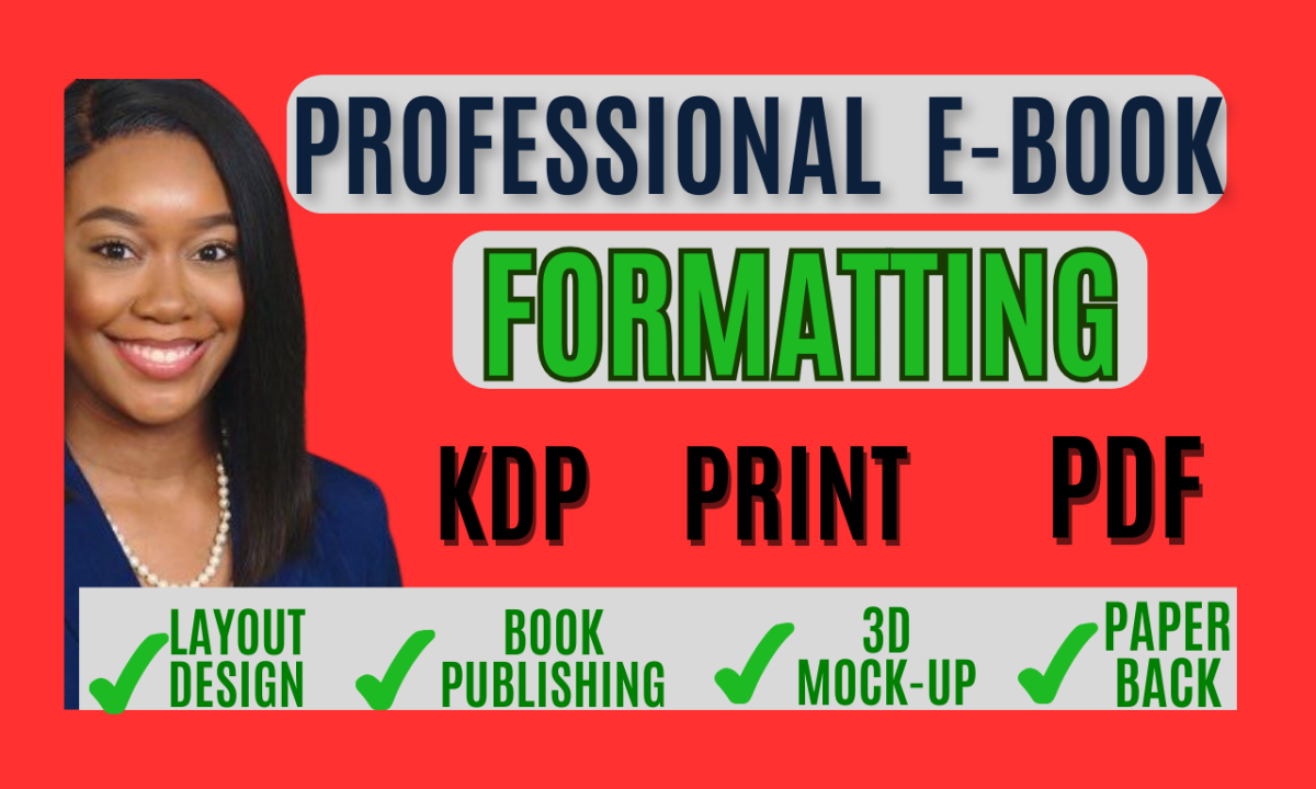 I Will Do Book Formatting and Layout Design for Print and eBook