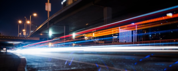 Urban Street Traffic Light Trails – Free Stock Photo for Download