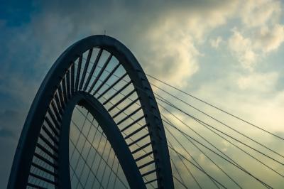 Old Iron Bridge at Sunset – Free Stock Photo, Download Free