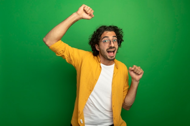 Handsome Young Man Wearing Glasses Celebrating – Free Stock Photo, Download for Free