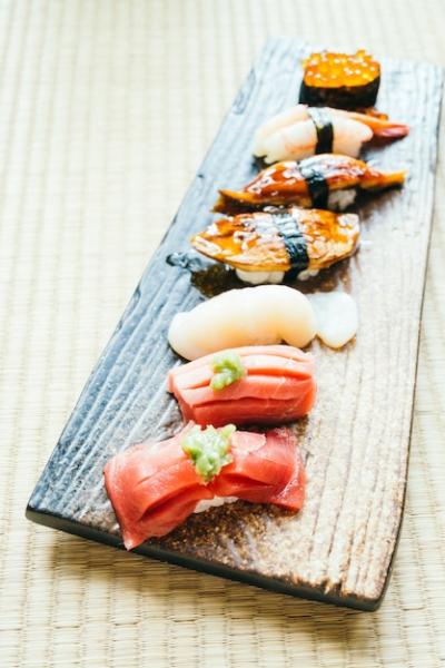 Raw and Fresh Nigiri Sushi Roll – Free Download