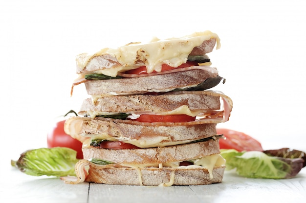 Delicious Big Multi Layered Sandwich – Free Download