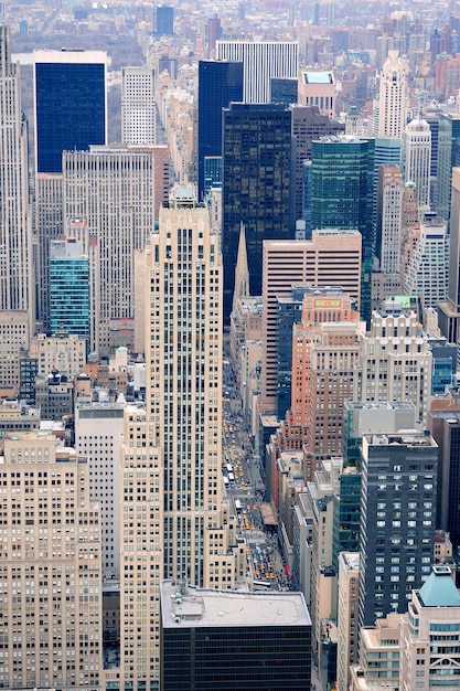 Manhattan Street Aerial View of New York City – Free Download