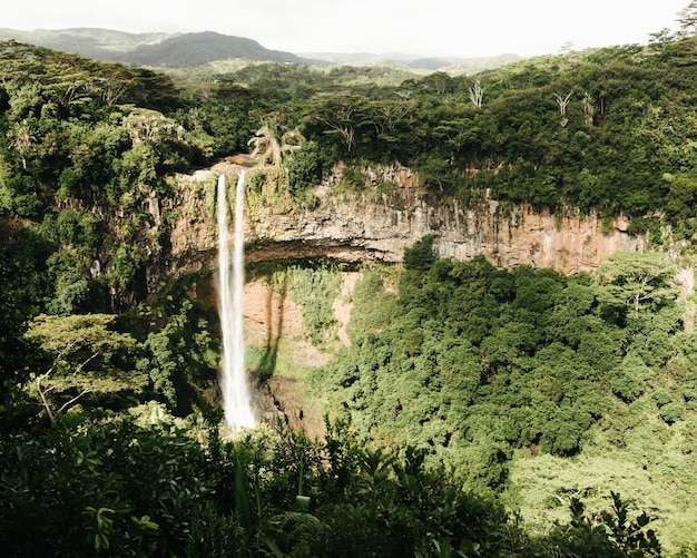 Stunning Chamarel Waterfall in the Lush Jungle of Mauritius â Free to Download