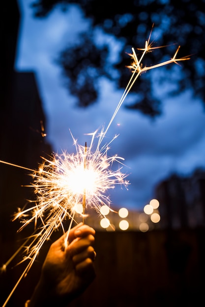 Shining Sparkler – Free Stock Photo for Download