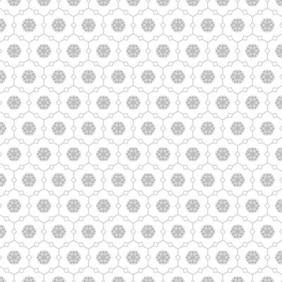 Seamless Gray Flower Pattern on White Background – Free Download