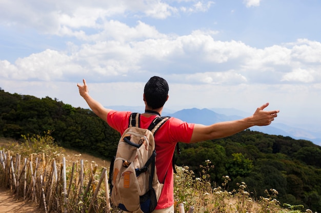 Hiker Enjoying the Countryside – Free Stock Photo for Download