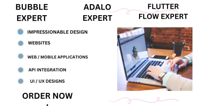 I Will Be Your FlutterFlow, Bubble.io Developer for Bubble SaaS and Marketplace Websites, Adalo Projects