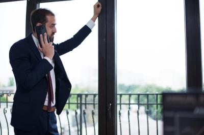 Handsome Bearded Businessman in Elegant Office – Free Stock Photo for Download