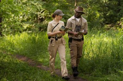 Forest Wardens Walking in Nature – Free Stock Photo for Download