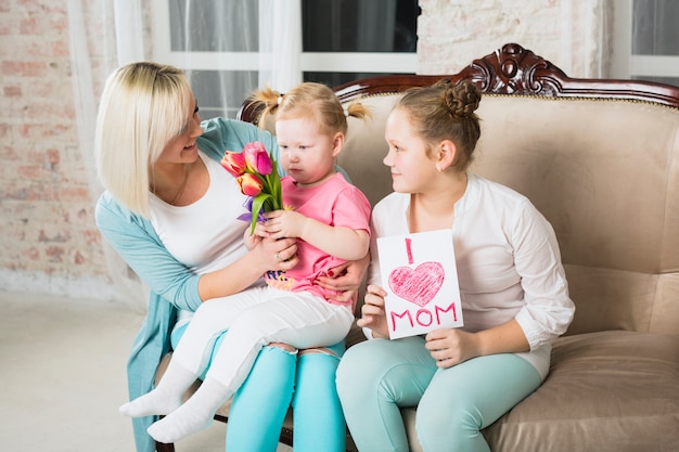 Daughters Presenting Gifts for Mother – Free Stock Photo, Download for Free