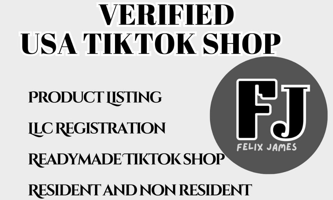 I Will Create USA TikTok Shop and TikTok Account LLC Registration for Non-Residents