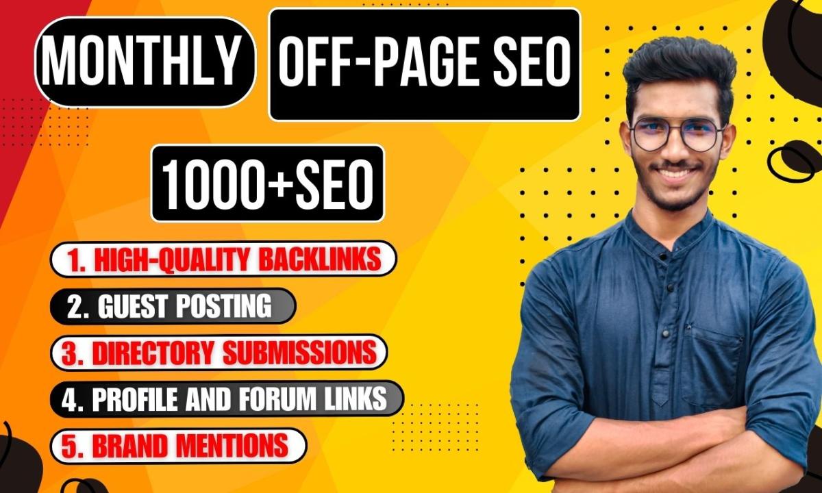 Boost Your Traffic & Rankings with Monthly Off Page SEO Services