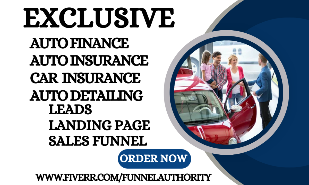 Generate Auto Finance, Auto Insurance, Car Rental, and Used Car Leads