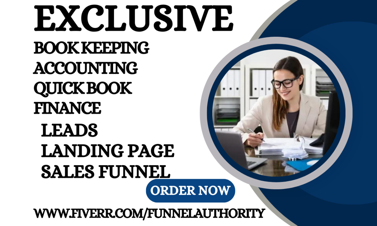 Generate Bookkeeping Lead for Accounting Business | Loan Landing Page & Sales Funnel