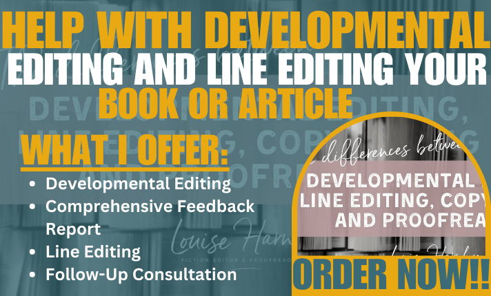 I Will Help with Developmental Editing and Line Editing Your Book or Articles