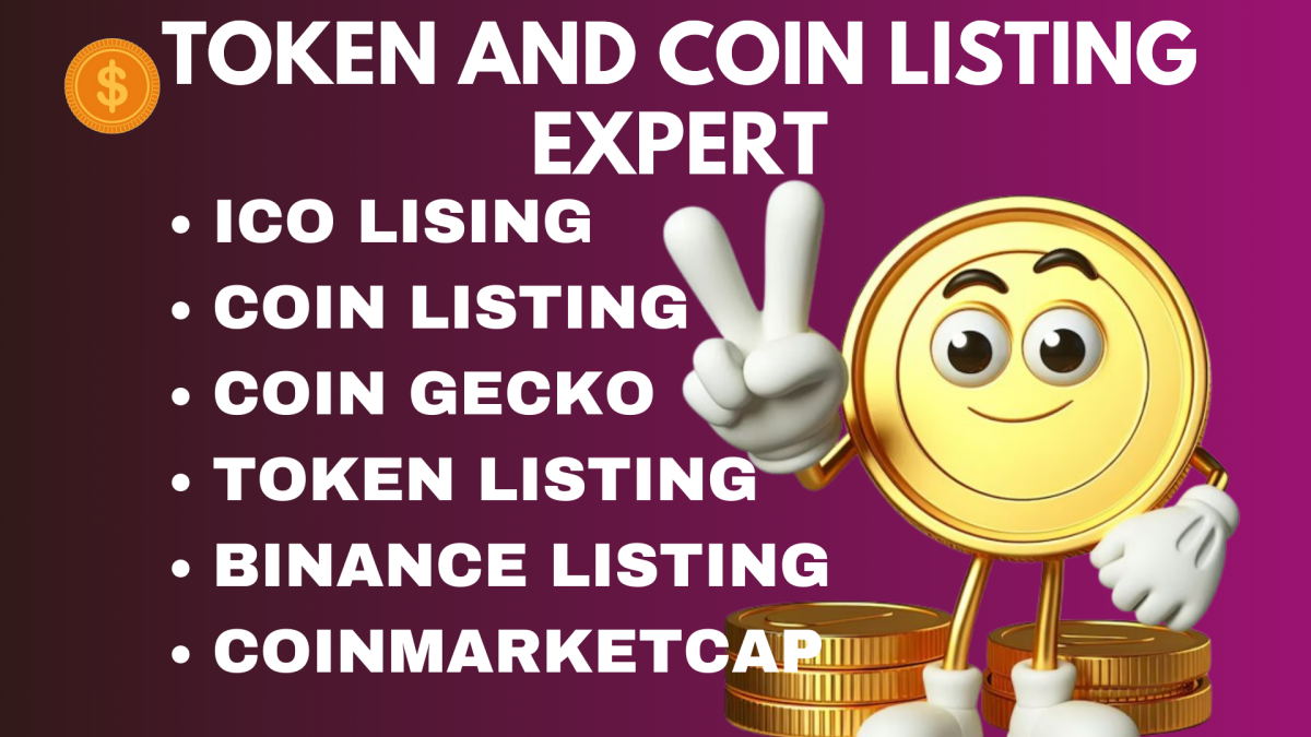 I Will Create an ICO Listing and Token/Coin Listing on CoinGecko, CoinMarketCap, and Meme Websites