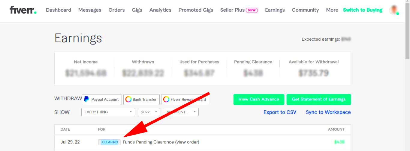 How long does Fiverr take to pay freelancers