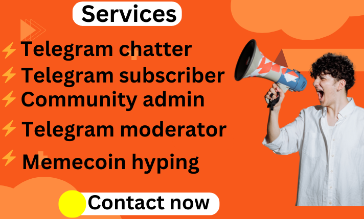 I Will Be Your Community Manager Plus Telegram Chatter with Moderator for Your TG