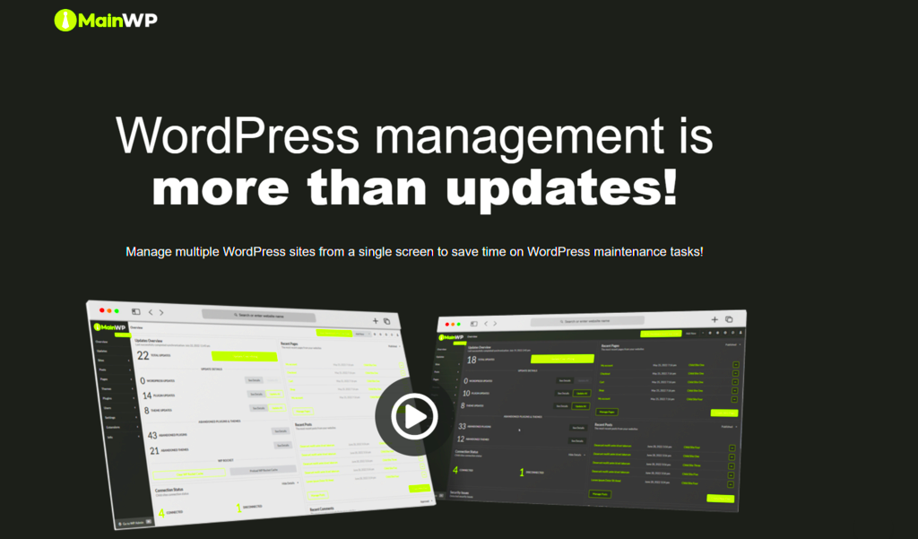 Manage Multiple WordPress Sites From One Dashboard 5 Tools