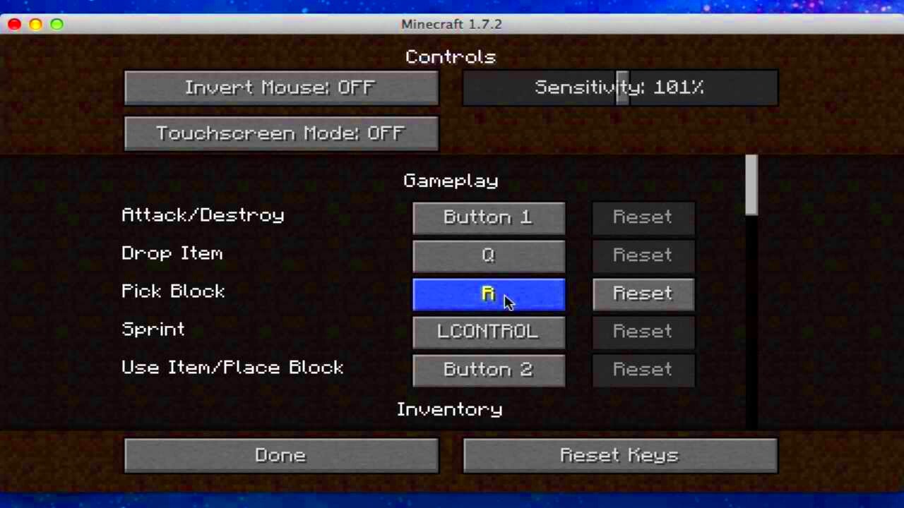 Minecraft Tutorial Keyboard Shortcuts Pick Block etc  YouTube