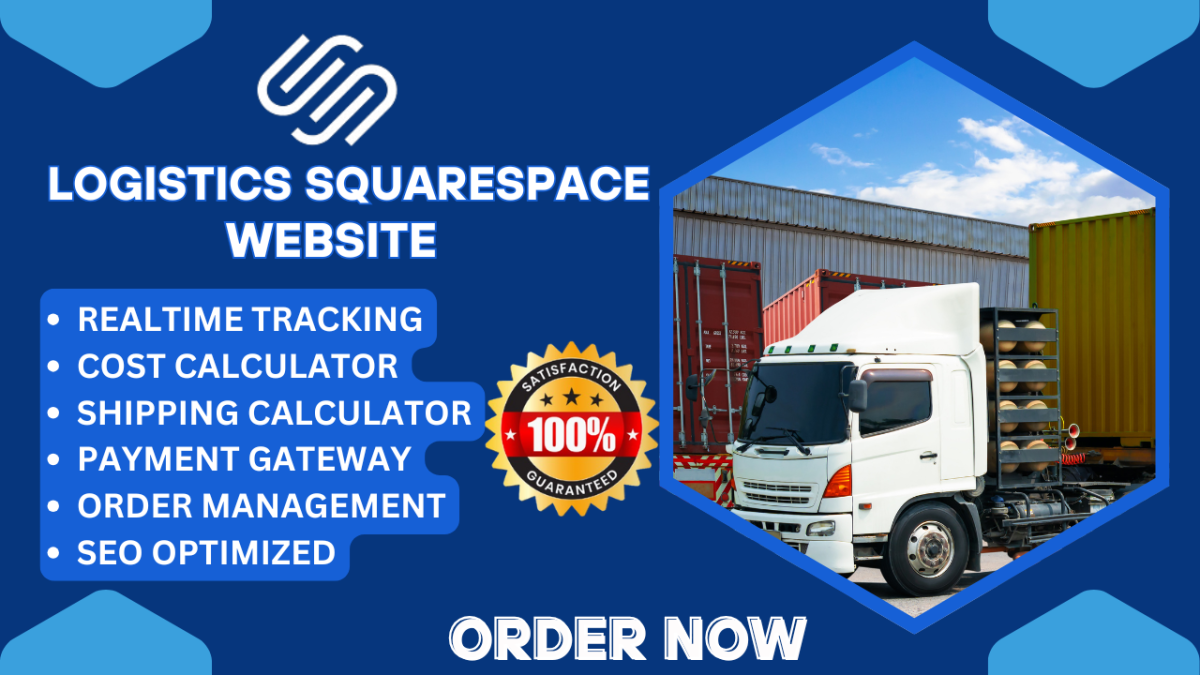 I Will Design and Redesign a Logistics or Trucking Website on Squarespace Cargo