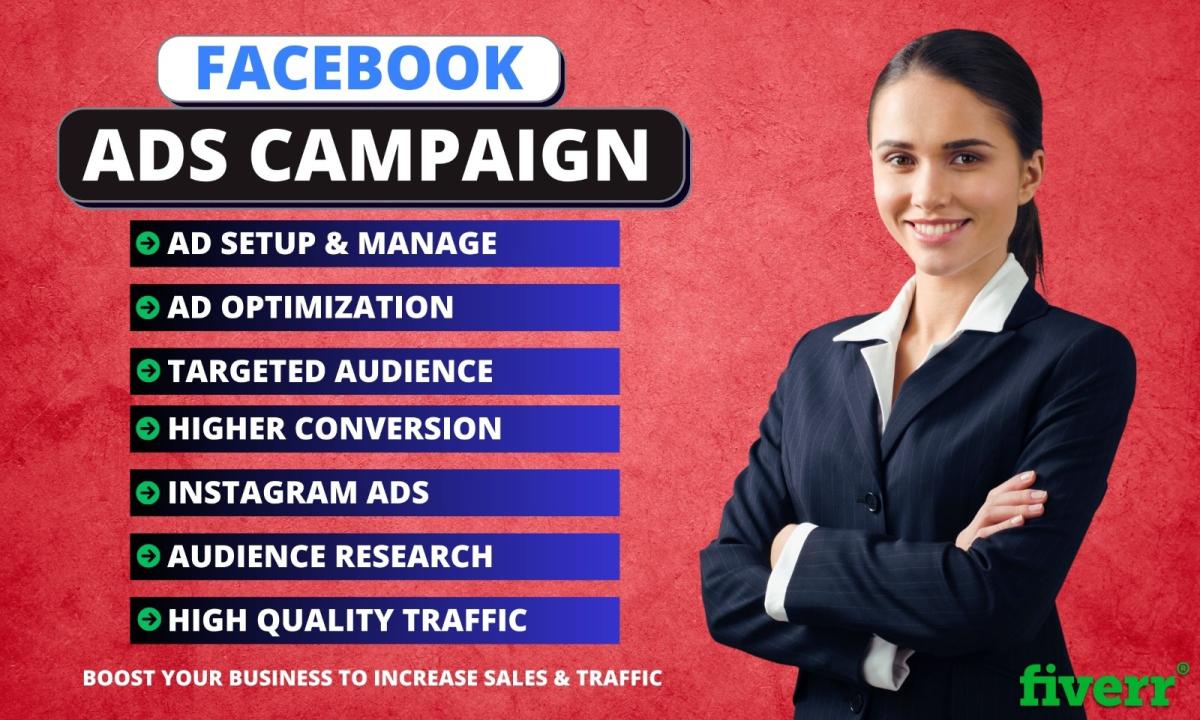 I Will Facebook Meta Ads Campaign, FB Advertising, Marketing Expert