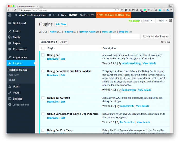 Highlight a WordPress Admin Active Submenu  Tom McFarlin