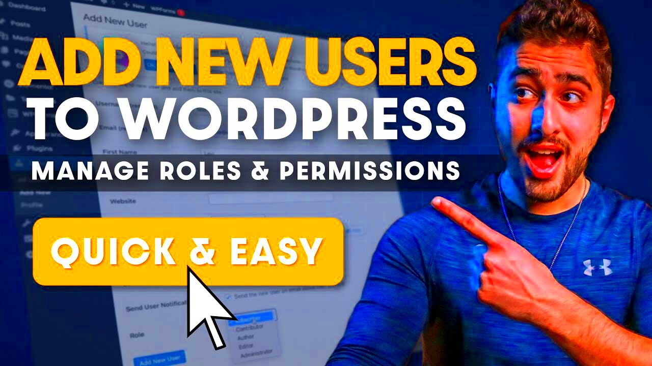 How to Add New Users To Your WordPress Site Manage Roles  Permissions 