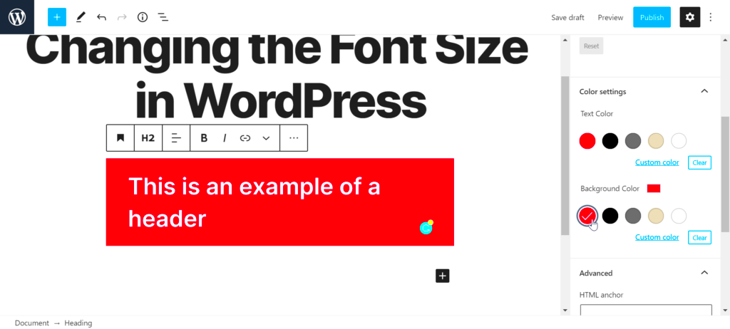 How to Change the Font Size in WordPress