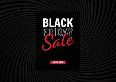 Black Friday Sale Background with Dark Swirl Design – Free Download