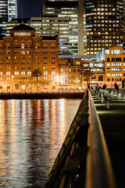 Nighttime Cityscape Photograph – Free Download