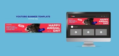 Flat Design Animal Day Template – Free Stock Photo for Download