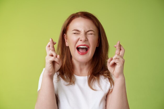 Thrilled Woman Praying for Protection and Good Luck – Free Stock Photo Download