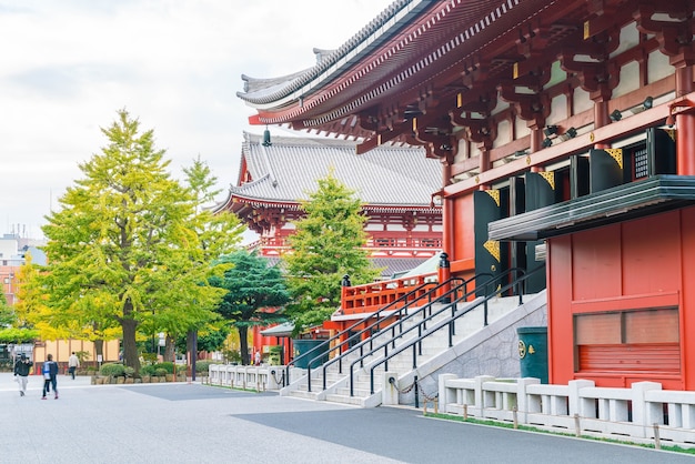 Beautiful Architecture at Sensoji Temple in Japan – Free Download