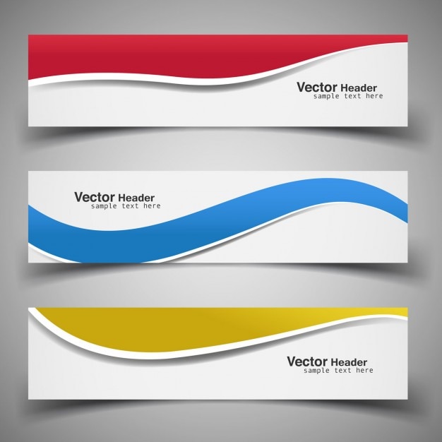 Wavy Modern Headers – Free Download Free Stock Photo