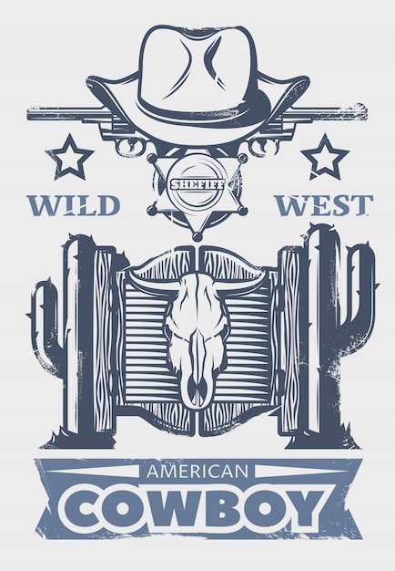 Wild West Cowboy Print Poster – Free Download Free Stock Photo