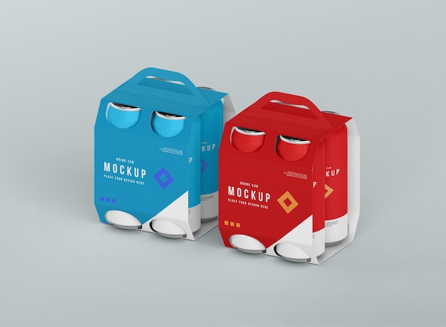 Can Packaging Mockup Close Up – Free Download