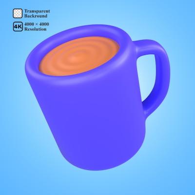 Coffee Cup 3D Icon – Free Download