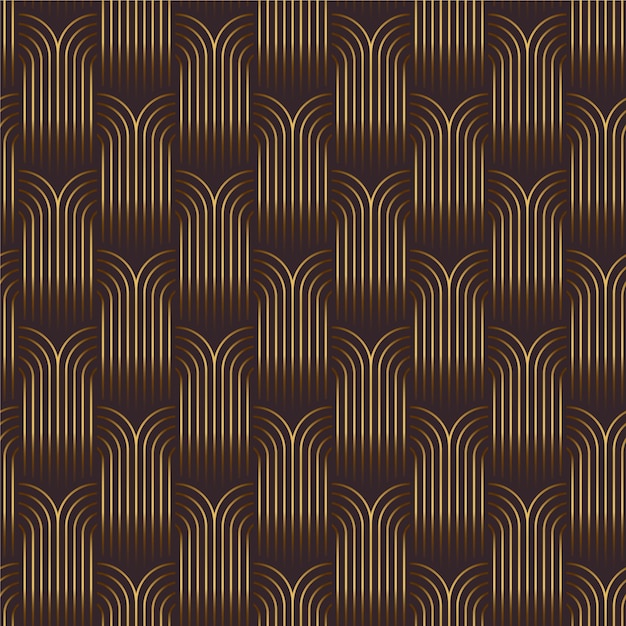 Gradient Art Deco Pattern Design – Free Download