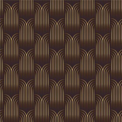 Gradient Art Deco Pattern Design – Free Download