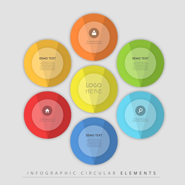 Multicolor Infographic Design for Creative Projects – Free Download