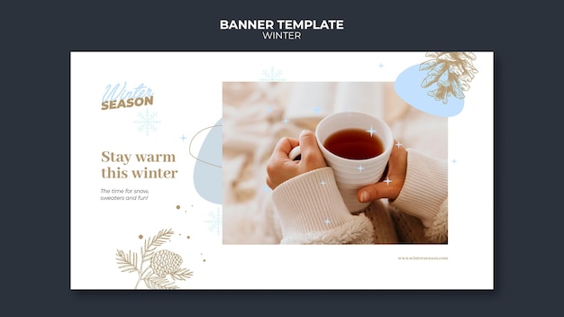 Winter Joy Banner Template – Free Download