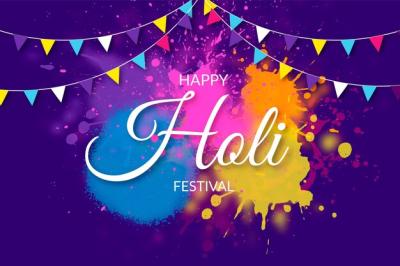 Realistic Colorful Holi Gulal – Free Stock Photo for Download