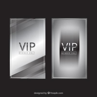 Elegant VIP Silver Invitations – Free Download