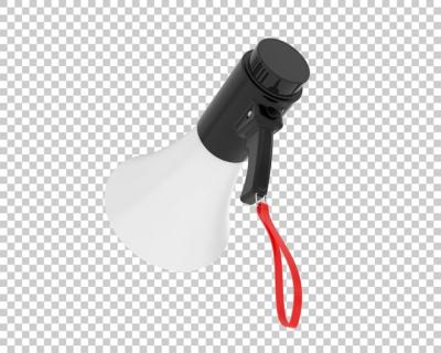 3D Rendering Illustration of an Isolated Megaphone – Free Download