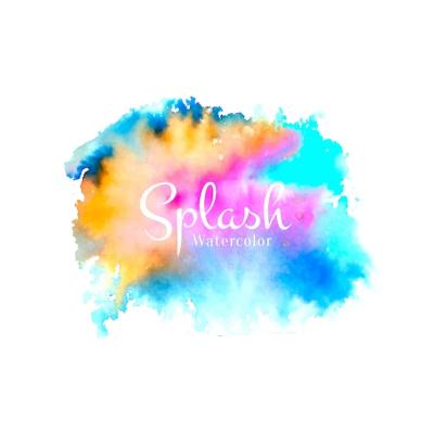 Colorful Abstract Watercolor Splash Design – Free Download