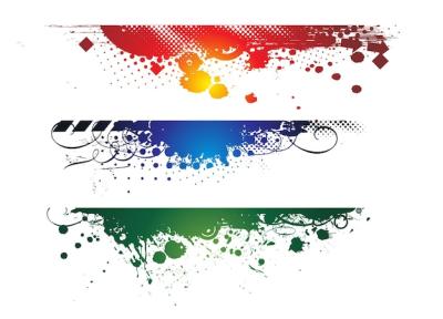 Abstract Grunge Banners Vector Illustration – Download Free Stock Photo