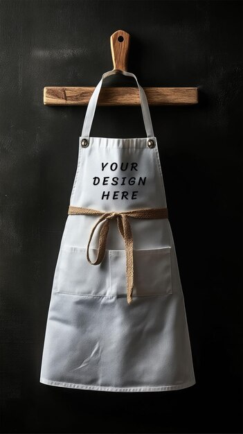 White Apron Mockup – Free Download