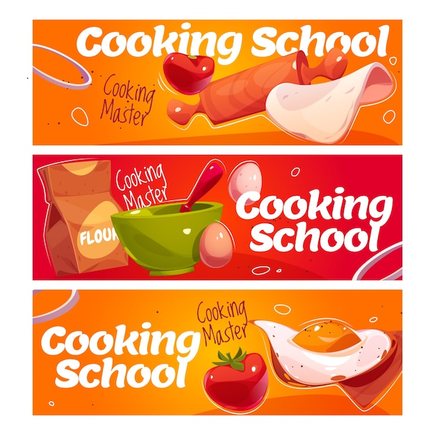 Cooking School Banner Design – Free to Download Free Stock Photo